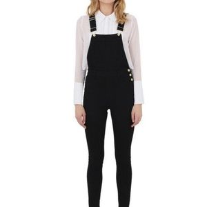 Black High Rise Overalls by Second Skin Overalls